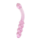 Glass Romance Pink Glass Dildo – 7 Inch Temperature Play Sex Toy - Adult Toys
