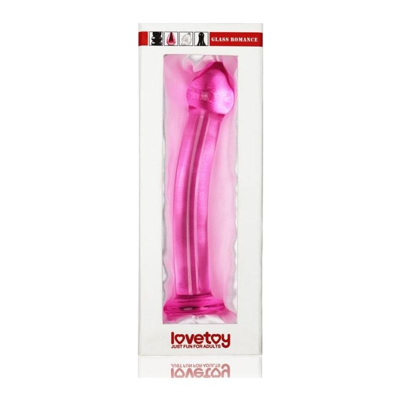 Glass Romance Pink Glass Dildo - 7.5 Inch Temperature Play Sex Toy - Adult Toys
