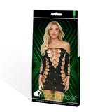 Glimmer Off The Shoulder Midi Dress Gold One Size Elegant - LINGERIE & BODY WEAR