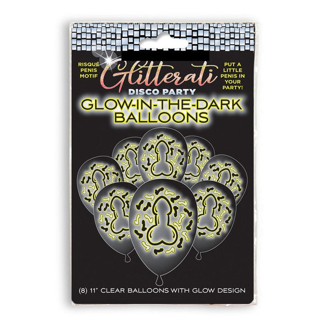 Glitterati Disco Party Glow In The Dark Balloons - Novelties