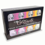 Glitterati Penis 6oz Drinking Glass Pack - Naughty by Nature Adult Store