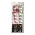 Glitterati - Tall Straws - Coloured Party Straws - 8 Pack - Novelties