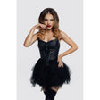 Glossy Elisia Noir Wetlook Dress - Lingerie