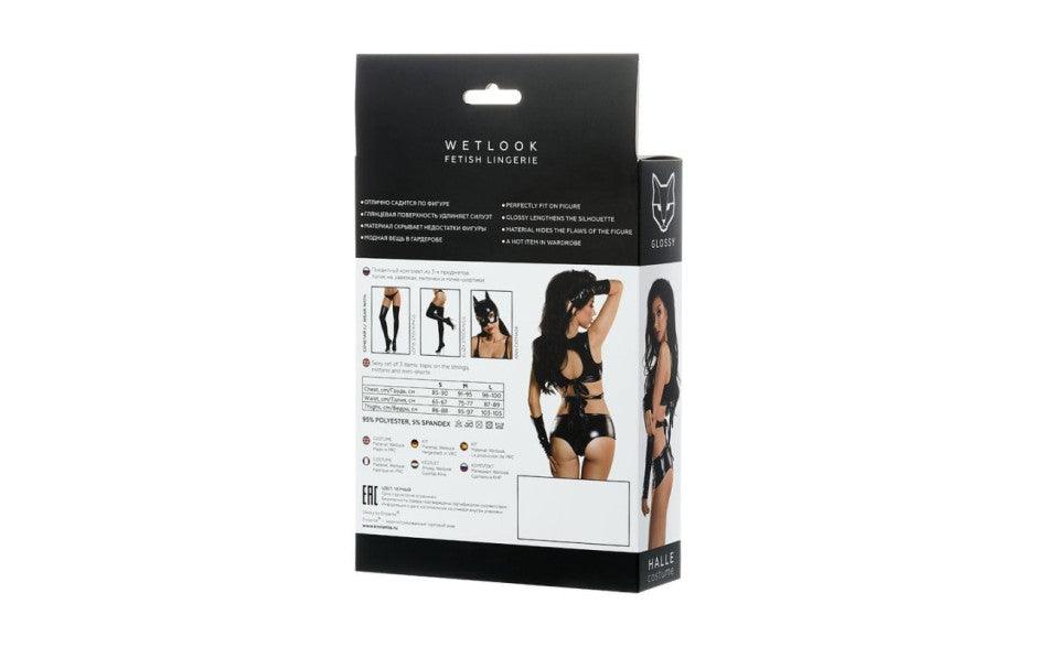 Glossy Wetlook 3 Pc Set Halle - Naughty by Nature Adult Store