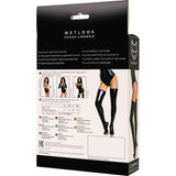 Glossy Wetlook Connie Zipper Stockings - Lingerie