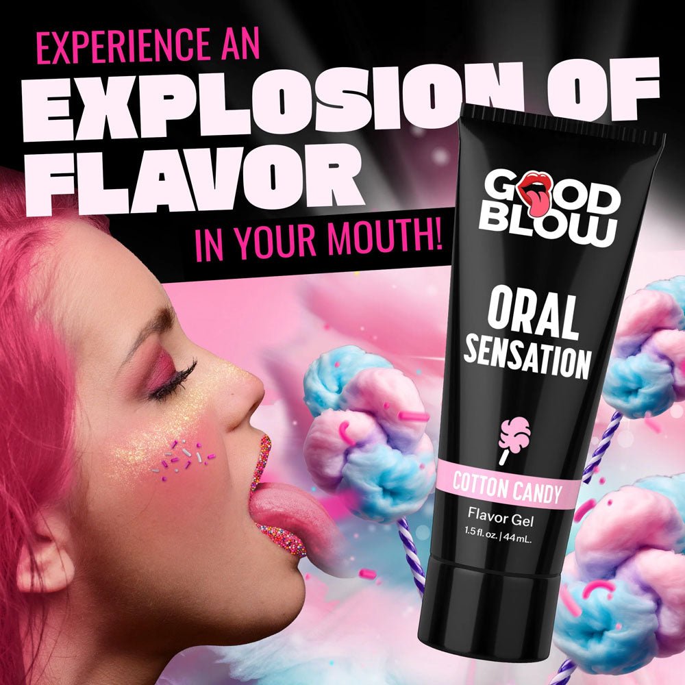 Good Blow Oral Sensation Gel - Cotton Candy - LOTIONS & LUBES