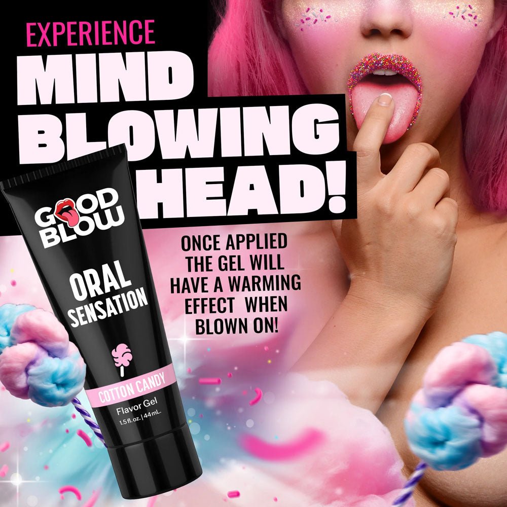 Good Blow Oral Sensation Gel - Cotton Candy - LOTIONS & LUBES