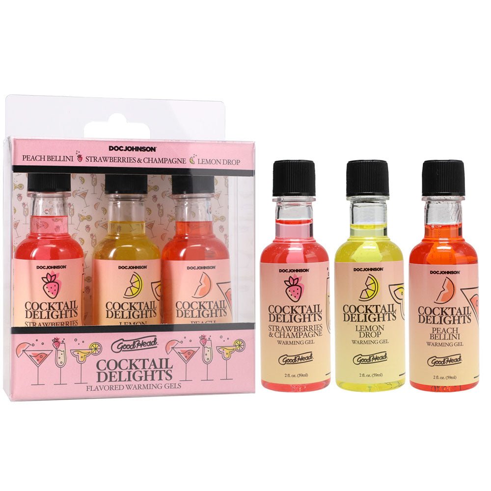 GoodHead Cocktail Delights - Flavoured Warming Oral Sex Gels - Set of 3 - LOTIONS & LUBES