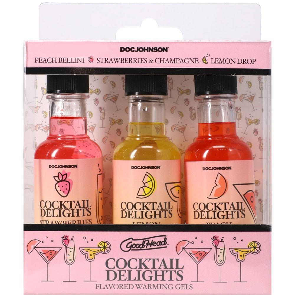 GoodHead Cocktail Delights - Flavoured Warming Oral Sex Gels - Set of 3 - LOTIONS & LUBES