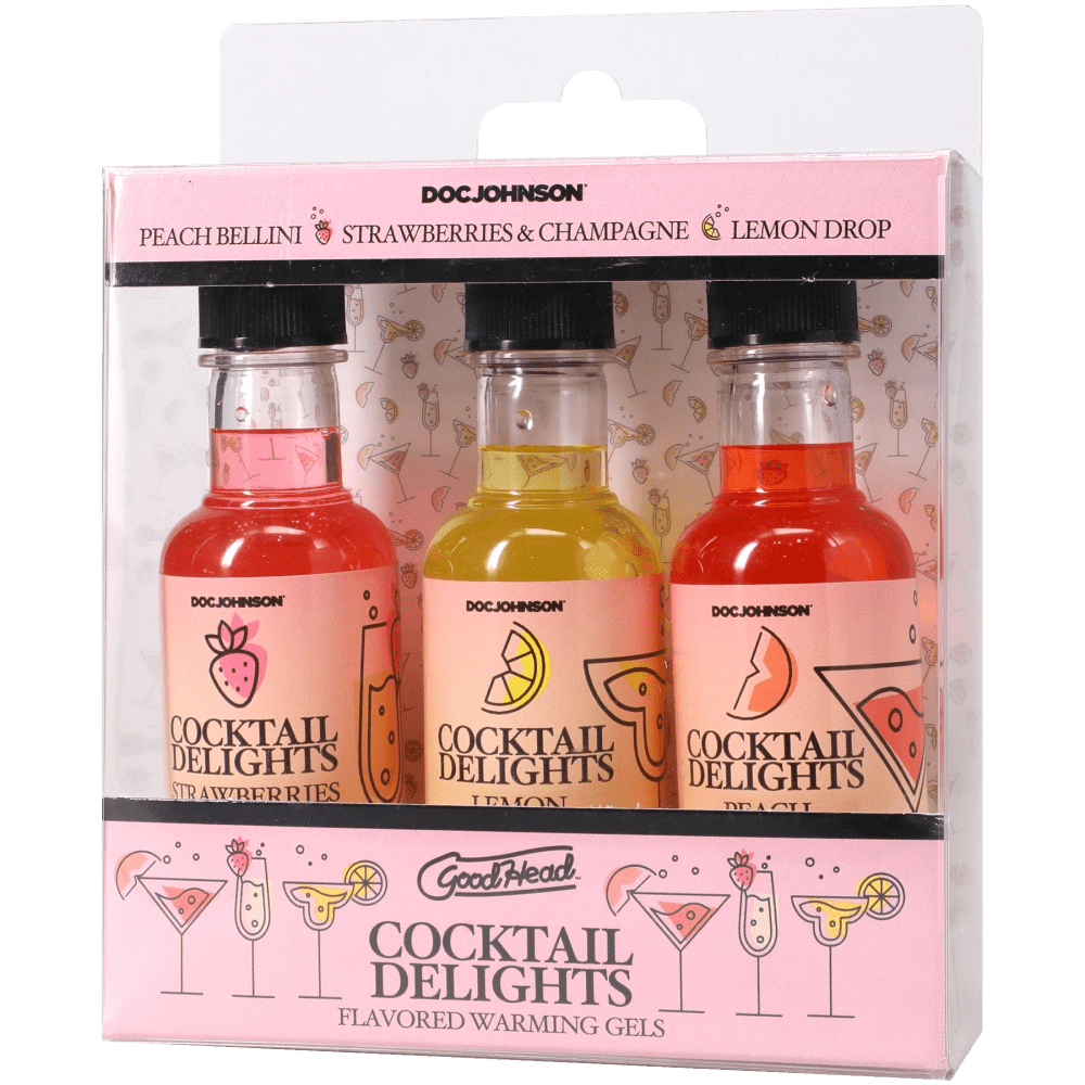 GoodHead Cocktail Delights - Flavoured Warming Oral Sex Gels - Set of 3 - LOTIONS & LUBES