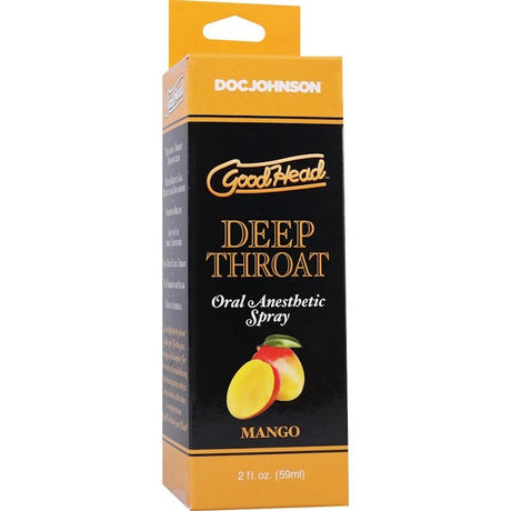 GoodHead Deep Throat Spray Mango 59ml - Lotions & Potions