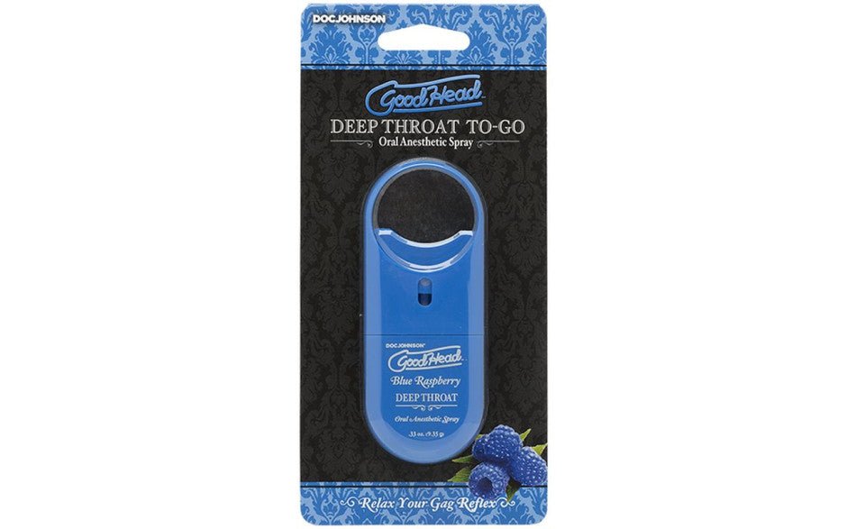GoodHead To-Go Deep Throat Spray Blue Raspberry 9ml - Lotions & Potions