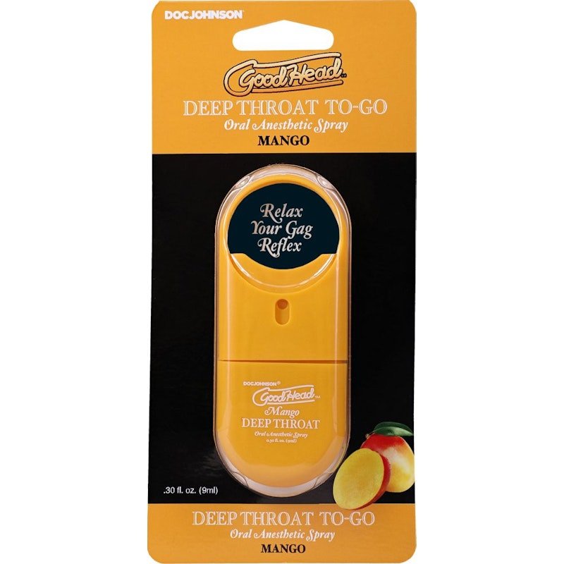 GoodHead To-Go Deep Throat Spray Mango 9ml - Lotions & Potions