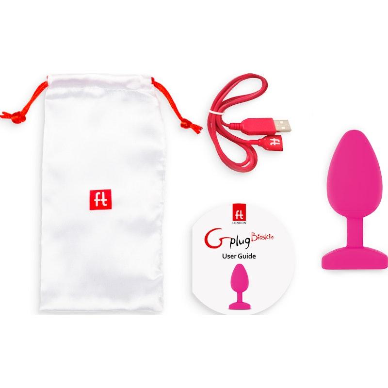Gplug Large Bioskin Sweet Raspberry - Adult Toys