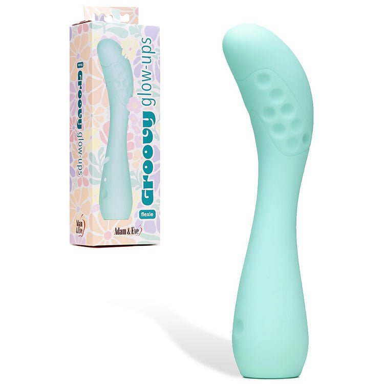 Groovy Glow Ups Flexie Blue 19 cm USB Rechargeable G Spot Vibrator - VIBRATORS
