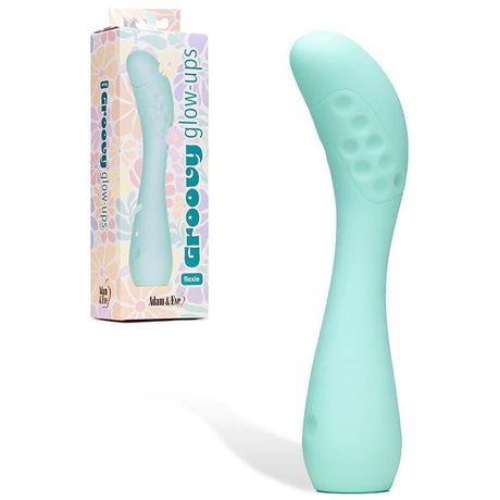 Groovy Glow Ups Flexie Blue 19 cm USB Rechargeable G Spot Vibrator - VIBRATORS