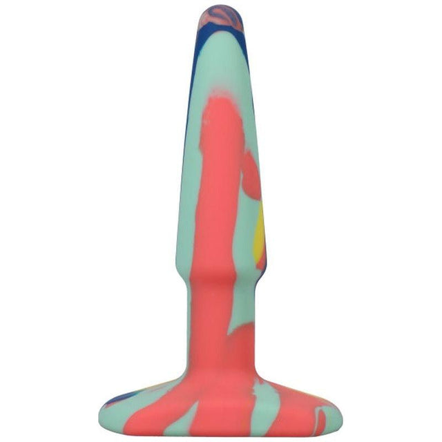 Groovy Silicone Anal Plug 4in Sunrise - Naughty by Nature Adult Store