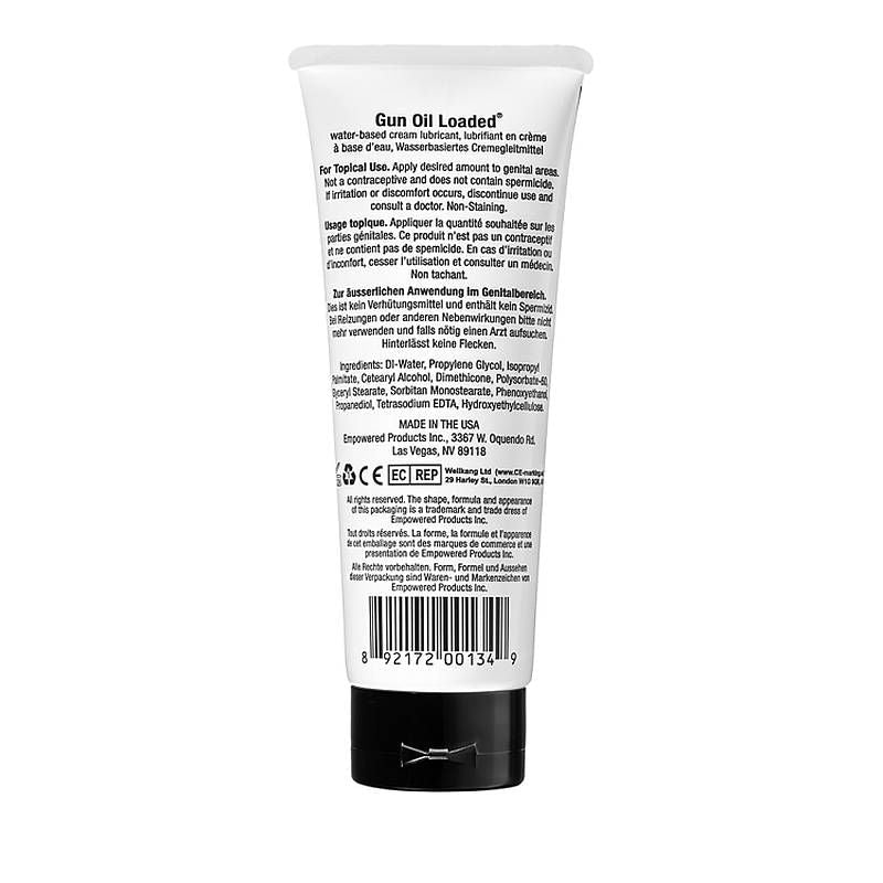 Gun Oil Loaded 3.3oz/100ml Tube - Lotions & Potions