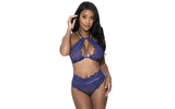 Halter and Lace Up Panty Set - Naughty by Nature Adult Store