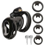Hard Stop Double Ring Chastity Cage - Adult Toys