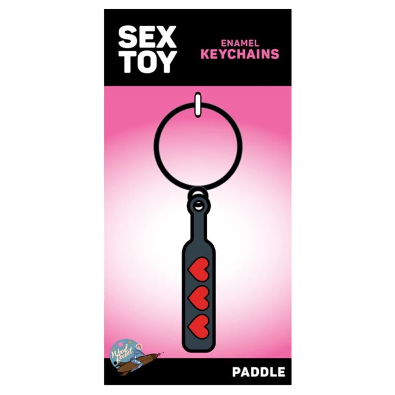 Hearts Paddle Keychain - Adult Toys