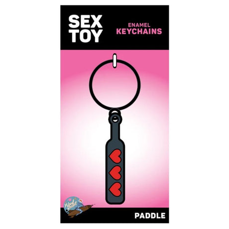 Hearts Paddle Keychain - Adult Toys
