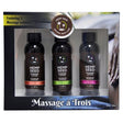 Hemp Seed Massage A Trois - Scented Massage Lotion Kit - 3 Bottle Set - LOTIONS & LUBES