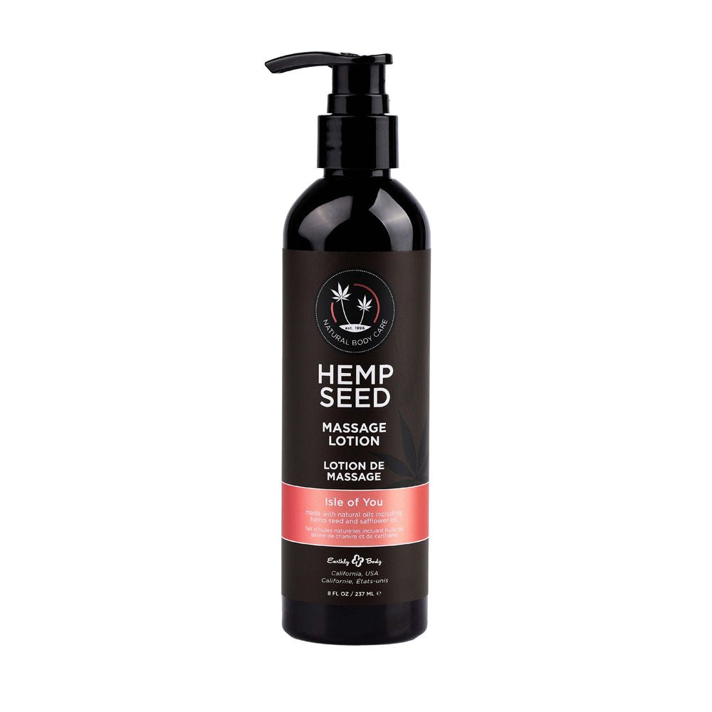 Hemp Seed Massage Lotion - Isle Of You (Coconut Water, Citrus & Vanilla) - LOTIONS & LUBES