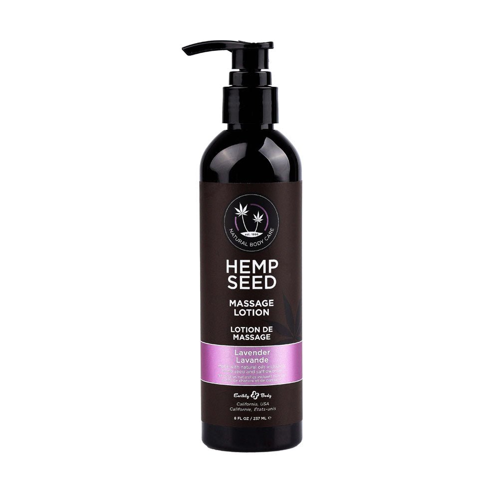 Hemp Seed Massage Lotion - Lavender Scented - 237 ml Bottle - LOTIONS & LUBES