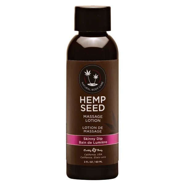 Hemp Seed Massage Lotion - Skinny Dip (Vanilla & Faiy Floss) Scented - 59 ml Bottle - LOTIONS & LUBES