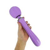 Her Majesty Purple Vibrating Massager Wand - VIBRATORS