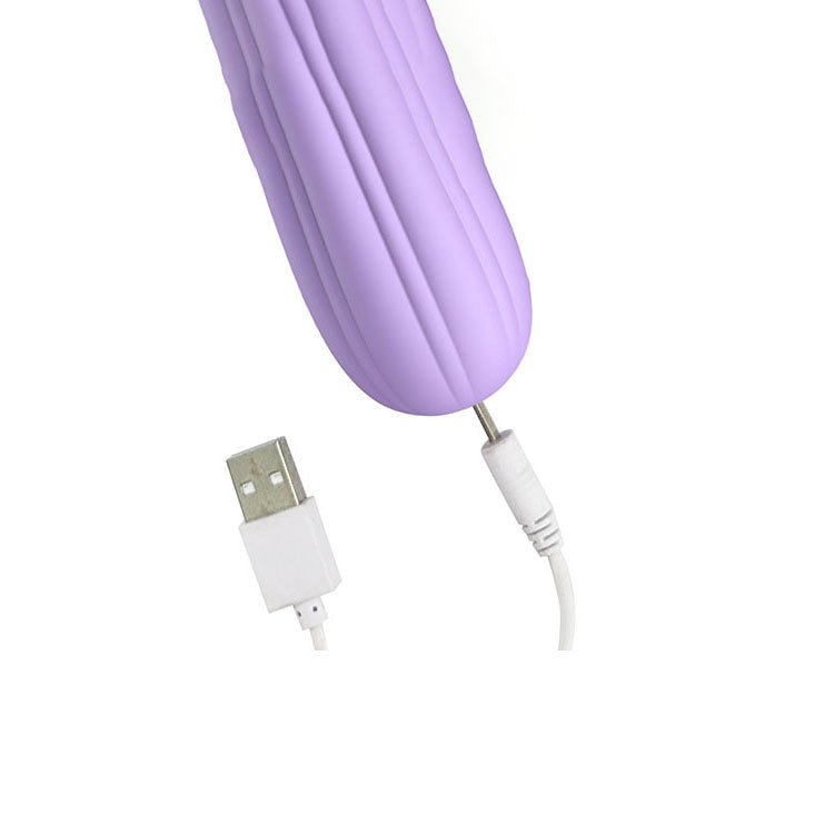 Her Majesty Purple Vibrating Massager Wand - VIBRATORS