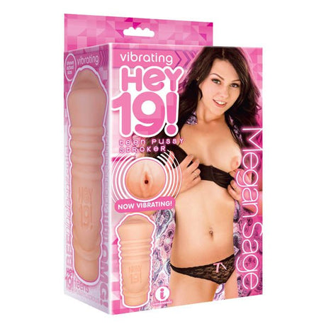 Hey 19! Megan Sage - Flesh Teen Vibrating Vagina Masturbator - MASTURBATORS