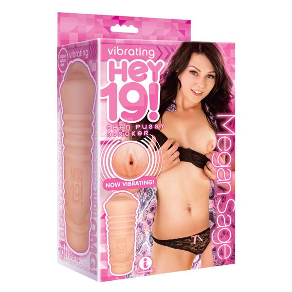 Hey 19! Megan Sage - Flesh Teen Vibrating Vagina Masturbator - MASTURBATORS