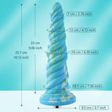 HiSmith - 10" Silicone Aqua Awl Dildo (KlicLok) - Naughty by Nature Adult Store