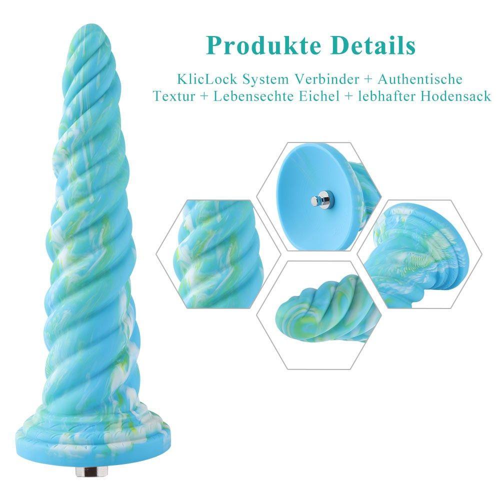 HiSmith - 10" Silicone Aqua Awl Dildo (KlicLok) - Naughty by Nature Adult Store