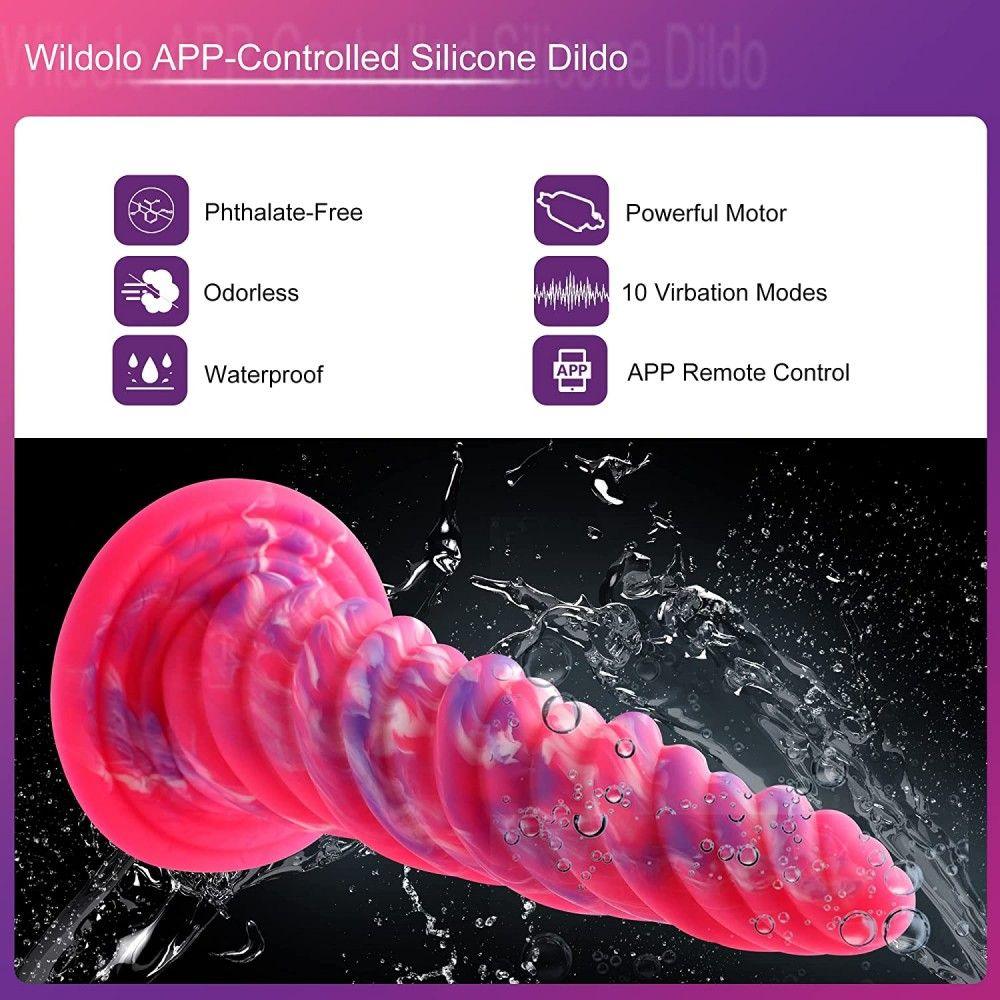 HiSmith - 10" Silicone Monster Series Pink Awl (KlicLok) - Sex Toys