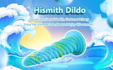 Hismith 10.12in Awl Shape Mixed Colors Silicone Dildo with Suction Cup - Sex Toys