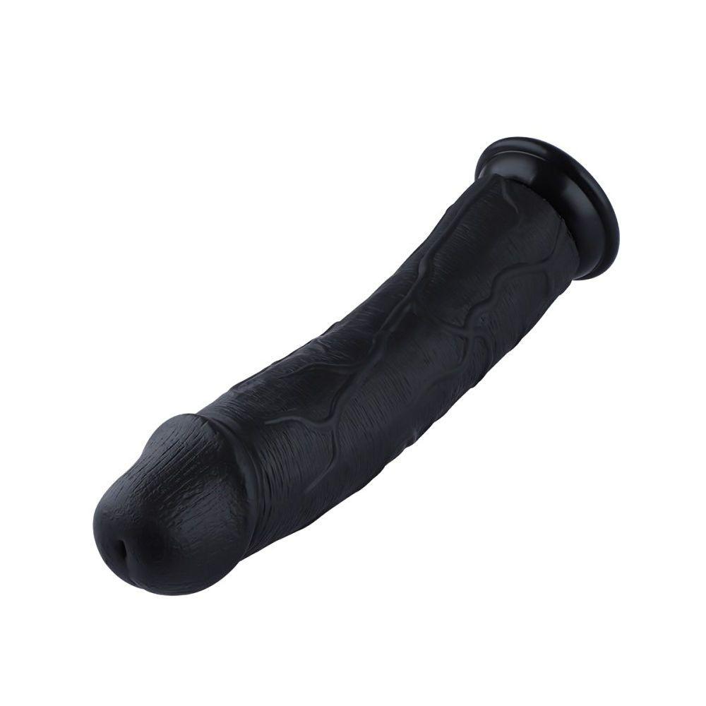 HiSmith - 11" Silicone Black Curved Dildo (KlicLok) - Naughty by Nature Adult Store