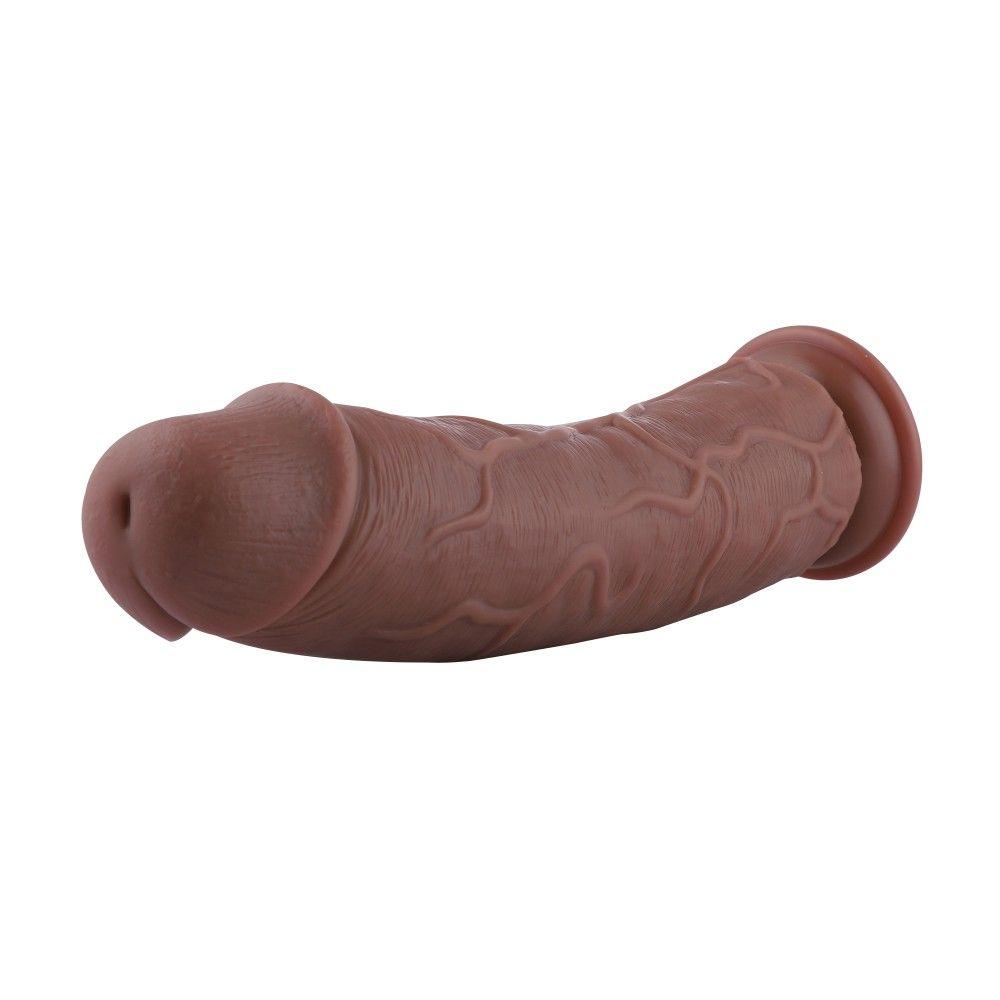 HiSmith 11.4" Slightly Curved Silicone Dildo With KlicLok For Premium Sex Machine - MACHINES - PREMIUM