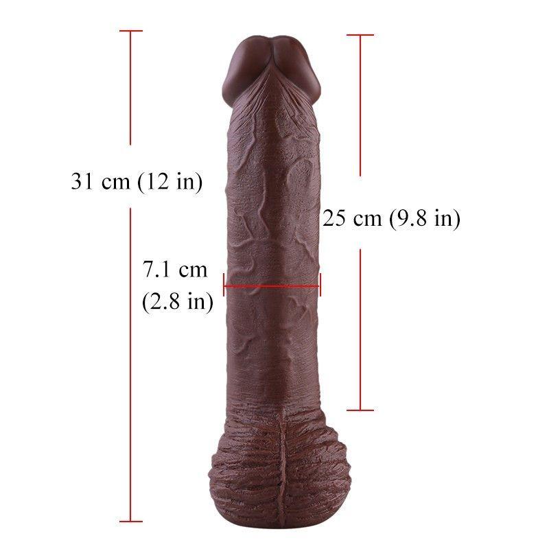 HiSmith - 12" PVC Monstrous Big Dildo (KlicLok) - Naughty by Nature Adult Store