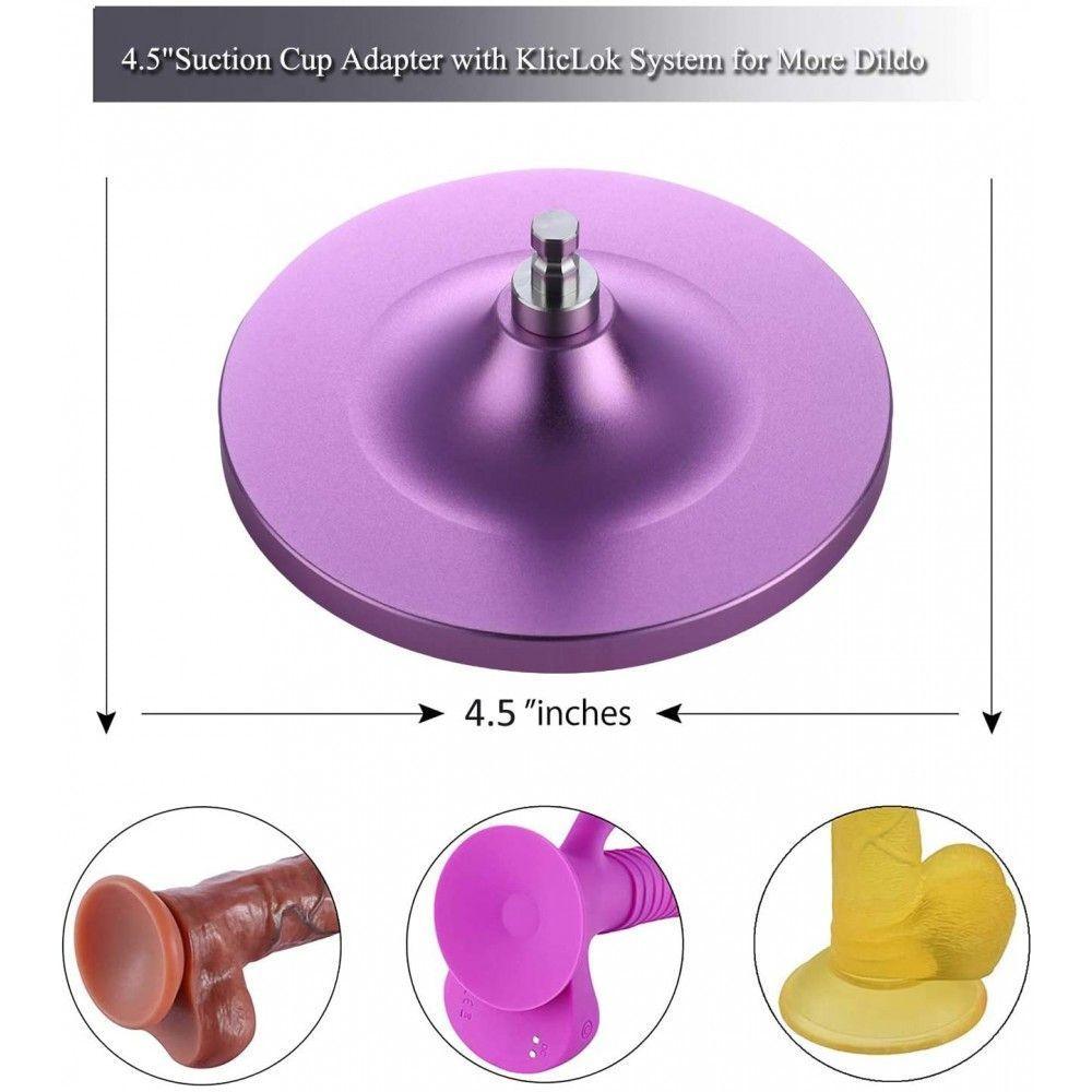 HiSmith - 4.5" Purple Suction Cup Adaptor (KlicLok) - Naughty by Nature Adult Store