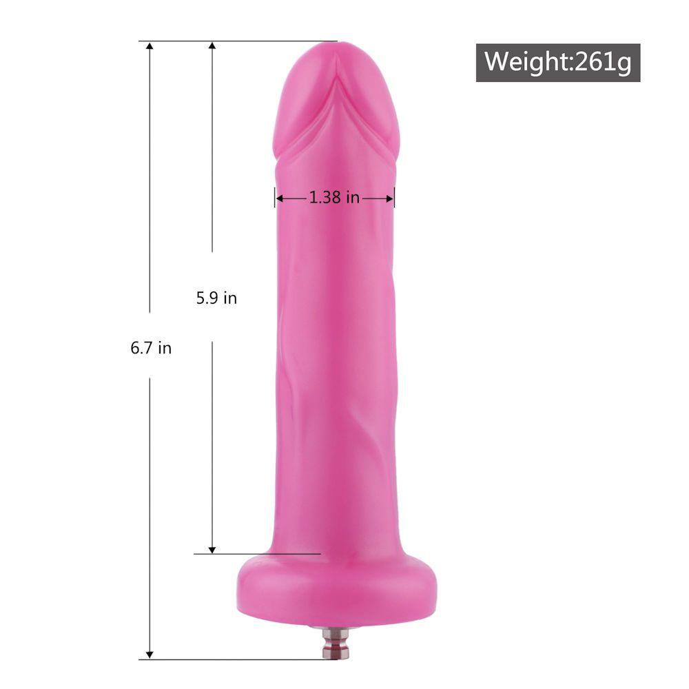 HiSmith - 6.7" Pink Silicone Dildo (KlicLok) - Naughty by Nature Adult Store