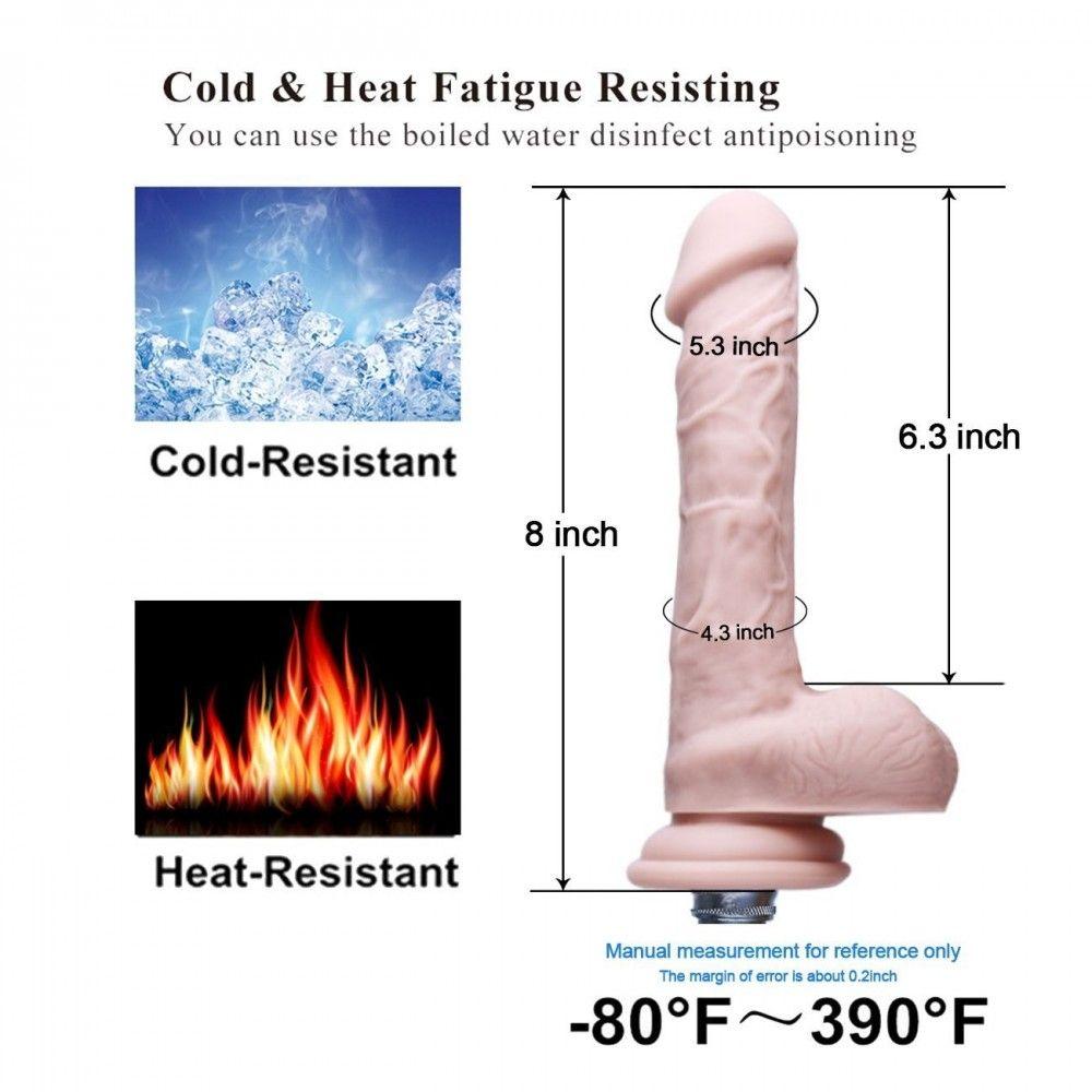 HiSmith - 6.9" Original Silicone Dildo (KlicLok) - Sex Toys