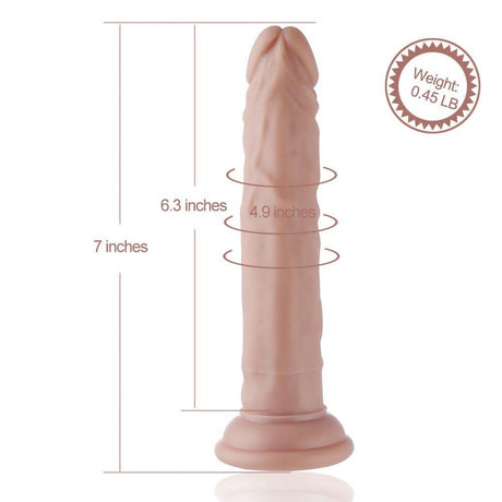 HiSmith - 7.5" Slim Silicone Anal Dildo (KlicLok) - Naughty by Nature Adult Store