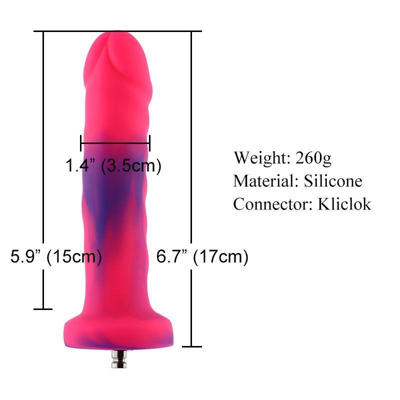 HiSmith - 7" Smooth Silicone Anal Dildo (KlicLok) - Sex Toys