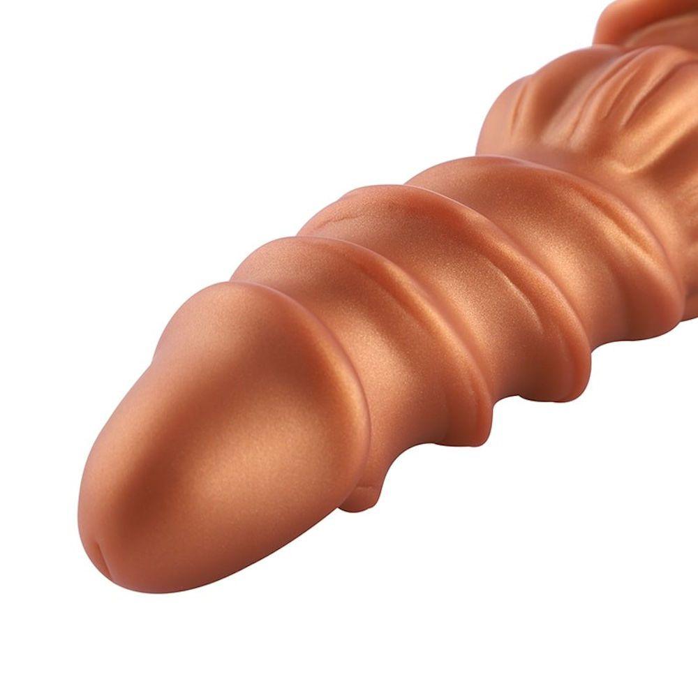 HiSmith - 8.5" Silicone Golden Monster Dildo (KlicLok) - Naughty by Nature Adult Store