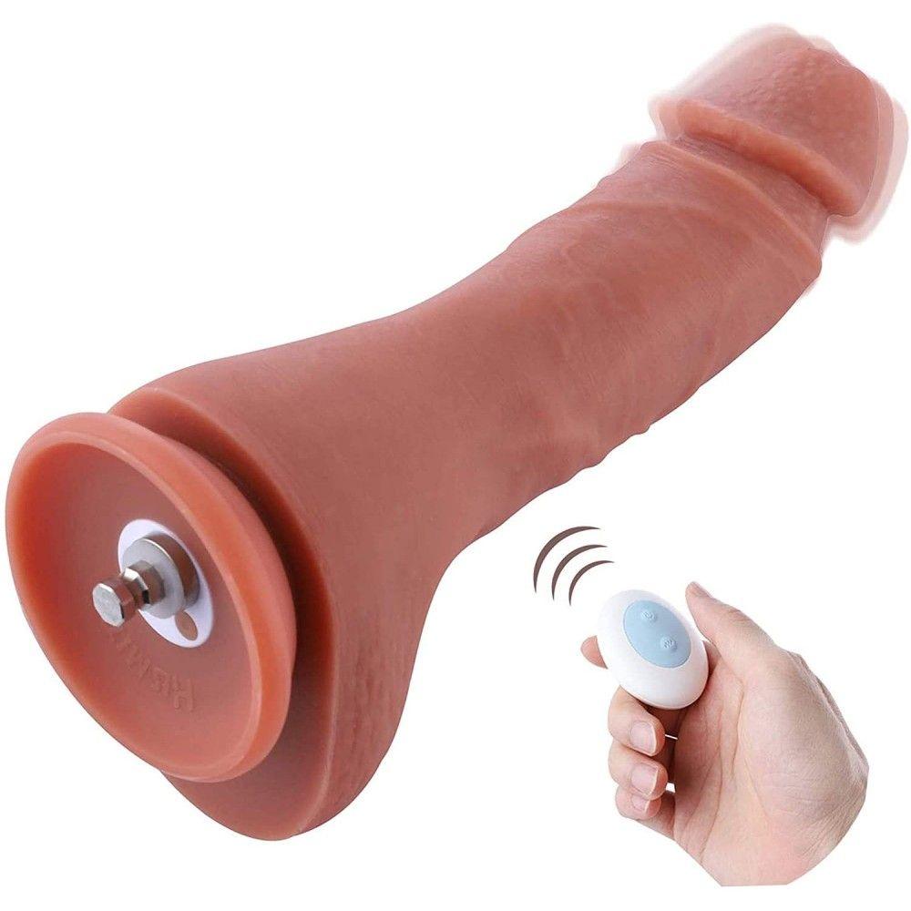 HiSmith - 8.7in Silicone Double Layered Vibrating Dildo - Naughty by Nature Adult Store