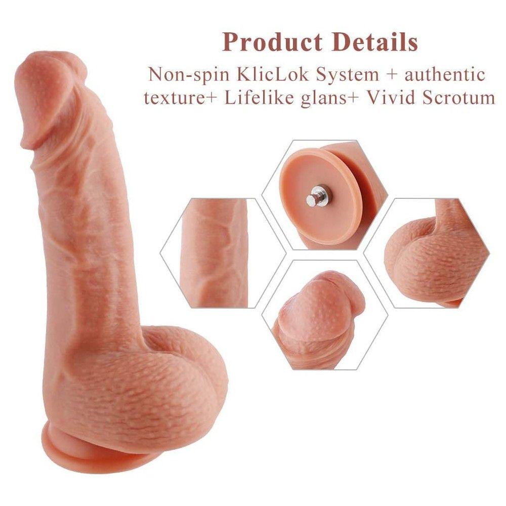 HiSmith - 8.7in Silicone Double Layered Vibrating Dildo - Naughty by Nature Adult Store