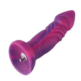 HiSmith - 8" Silicone Vibrating Pink and Purple Dildo (KlicLoK) - Naughty by Nature Adult Store